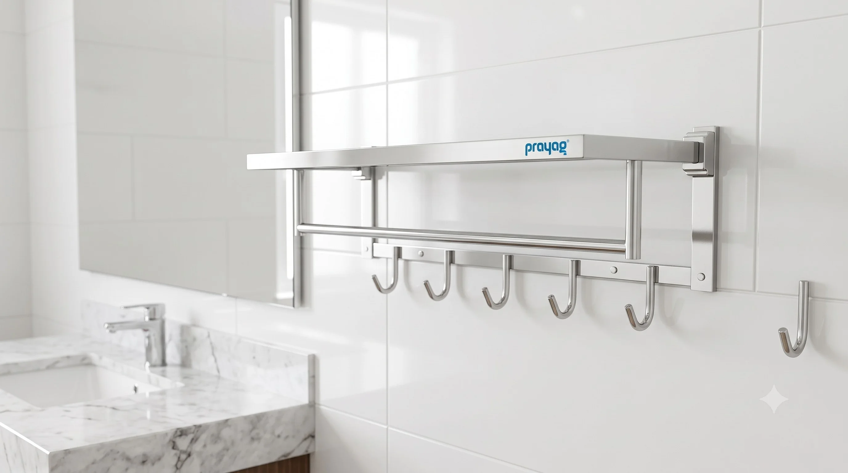 Prayag Stainless Steel Towel Rack